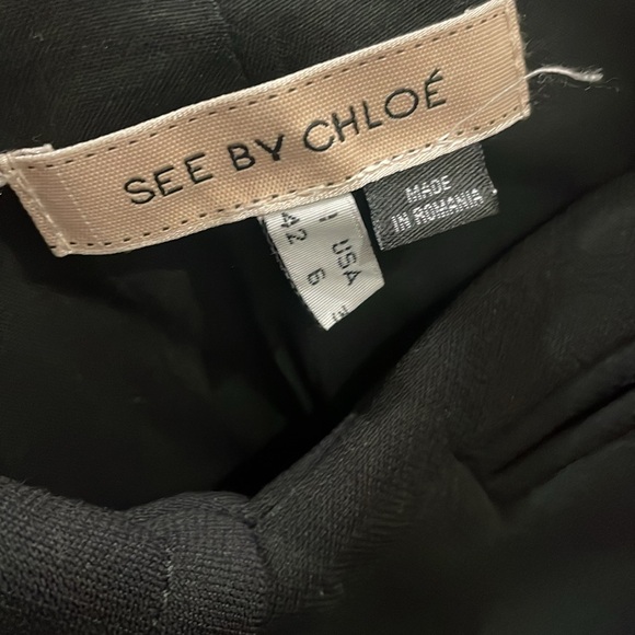 See by Chloe Women's Double-Breasted Black Jacket - Picture 2 of 6